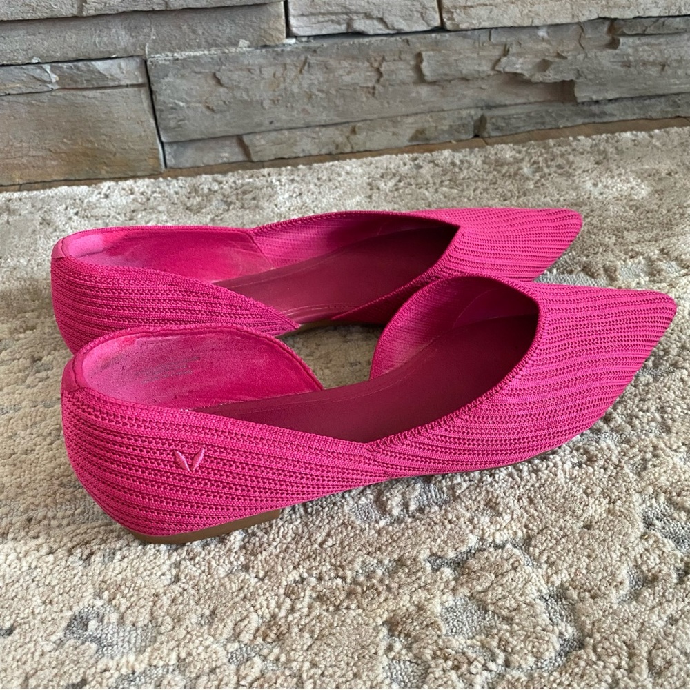 Vivaia Melia Pointed-Toe Flats D’Orsay Knit Pitaya Pink Slip On: 10.5 - Picture 6 of 9